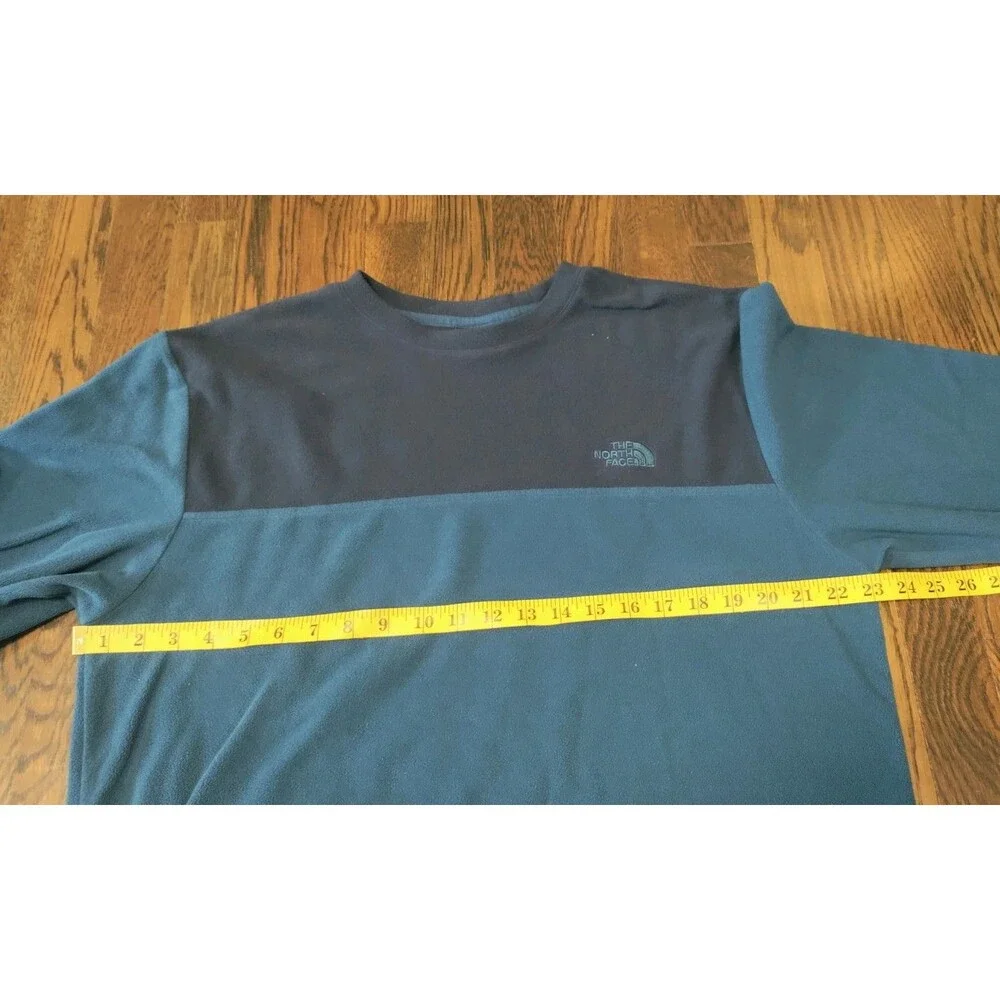 The North Face Fleece Pullover Men's Large Navy and Blue Warm Comfy Casual